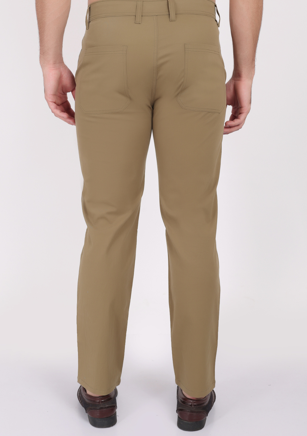 Khaki Casual Trousers for Men