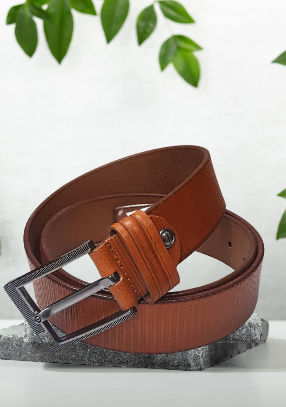 Growvid Men's  Spanish Leather Belts