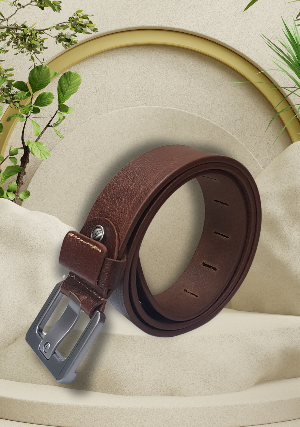 Growvid Men's  Spanish Leather Belts