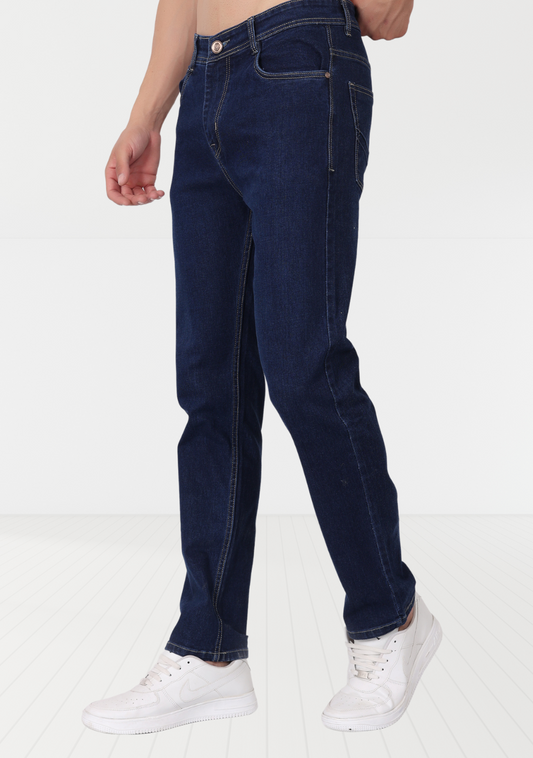 Navy Denim Jeans For Men