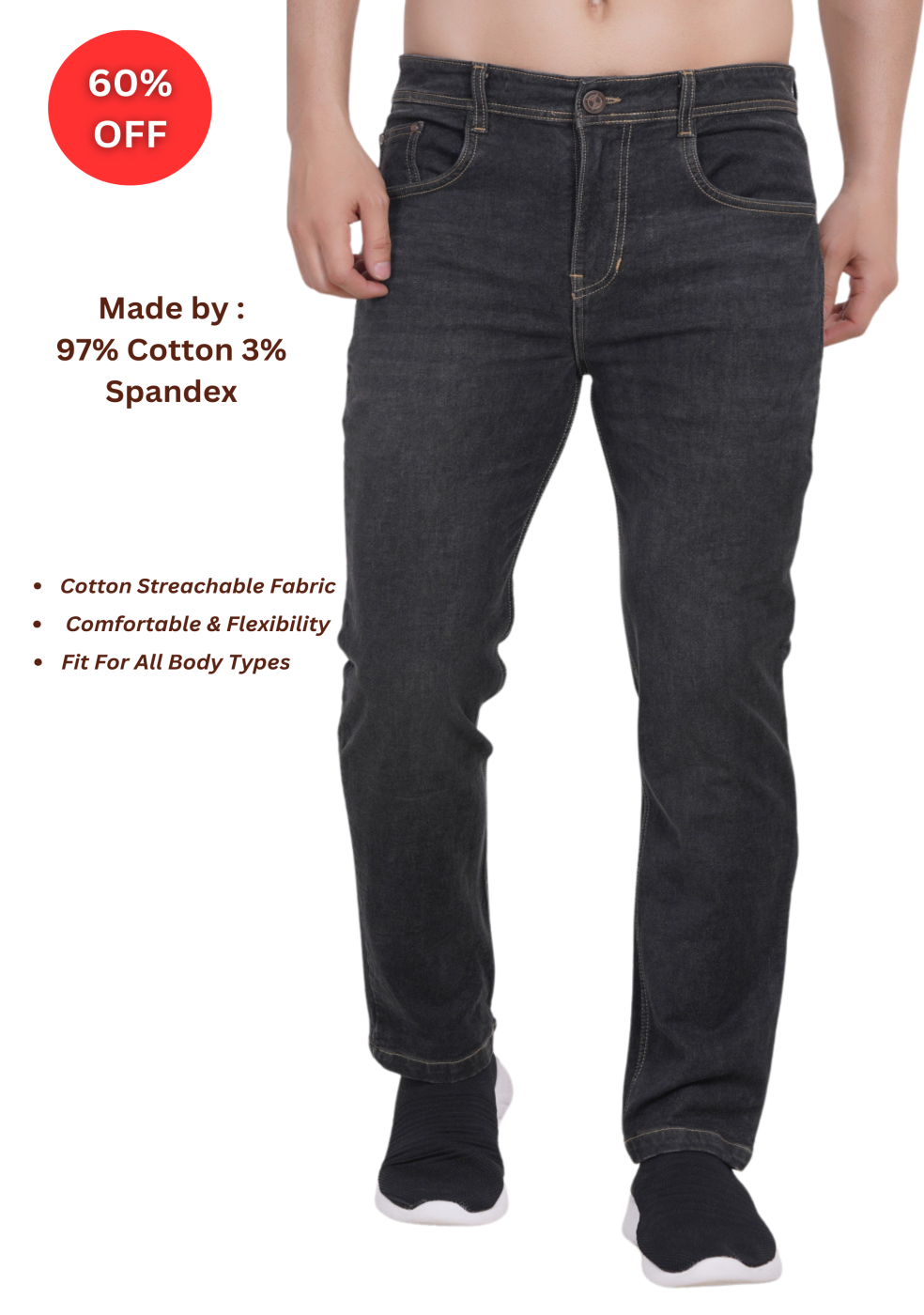 Black Jeans men - ASHTOM