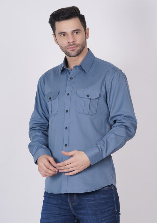 Double Pocket Shirts For Men - ASHTOM