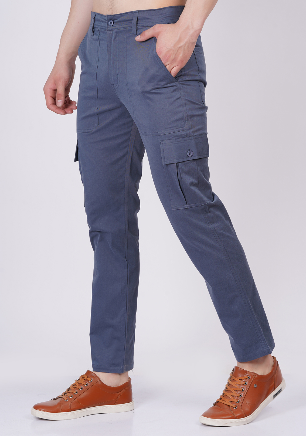 Men Regular fit Cargo Pant With Cross Pocket