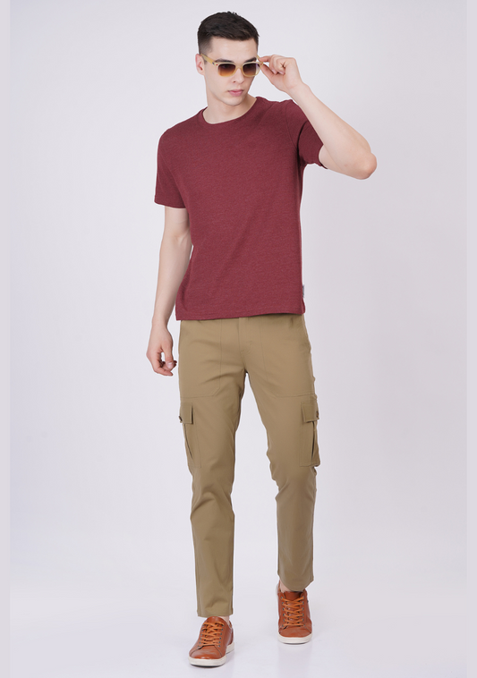 Men Regular fit Cargo Pant With Cross Pocket