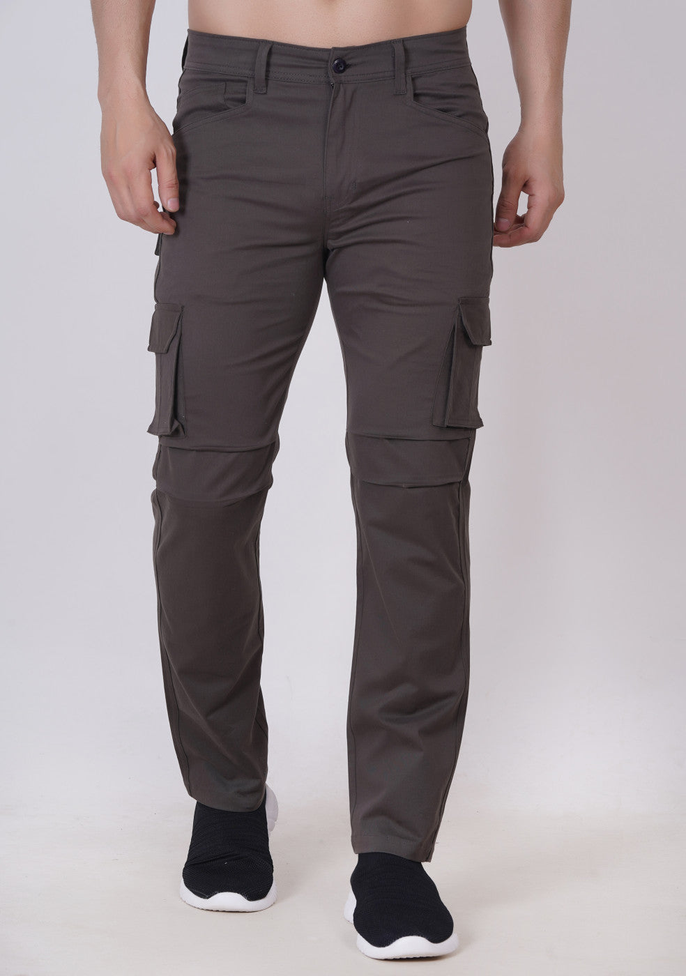 Men Regular fit Cargo Pant With Front Pocket - ASHTOM