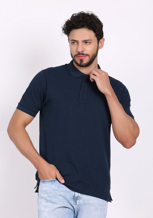 Regular Fit Polo T Shirt For Men - ASHTOM