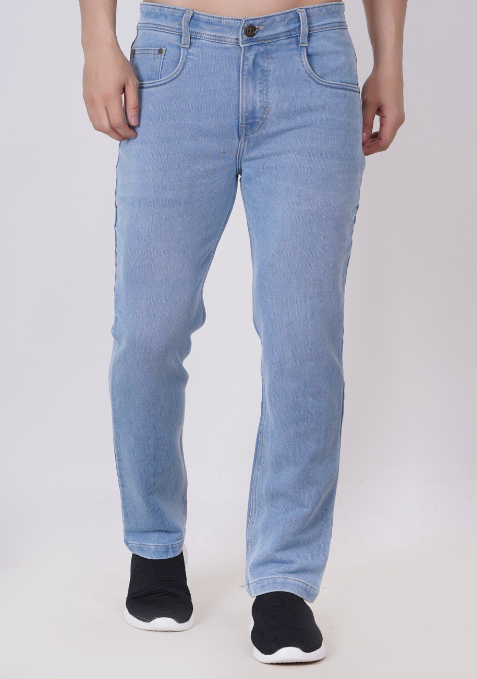 Denim Sky-Blue Jeans For Men